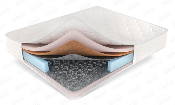 Двусторонний ортопедический матрас Стандарт Микс средней жёсткости